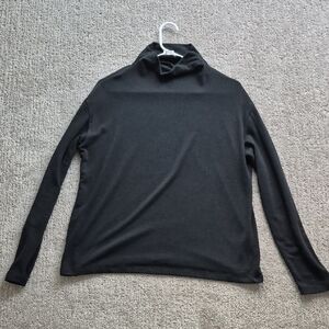 Wilfred Charcoal Turtleneck Top Size S Oversize